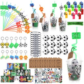 158 Pcs Soccer Party Favors Set for Birthday Celebrations