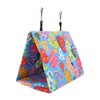 Bird Hanging Bed, Playing Triangular Canvas Colorful Parrots House Bed