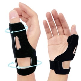 NOSIDAK Thumb Brace, Trigger Thumb Spica Splint Wrist Support, De Quervains Tenosynovitis Brace, Semi-rigid Thumb Splint for CMC, Arthritis, Tendonitis, Carpal Tunnel, Sprain, Osteoarthritis - Right