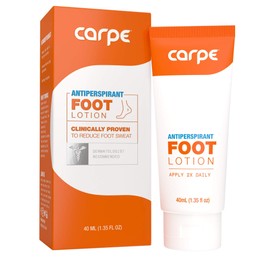 Carpe Antiperspirant Foot Lotion | A Solution for Excessive Sweaty, Smelly Feet Prevents Blisters