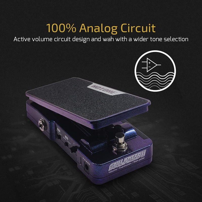Hotone Wah Active Volume Passive Expression Guitar Effects Pedal Switchable