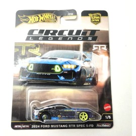 Hot Wheels 2024 Ford Mustang RTR Spec 5-FD Blue JBK48 1/5 - 2025 Circuit Legends
