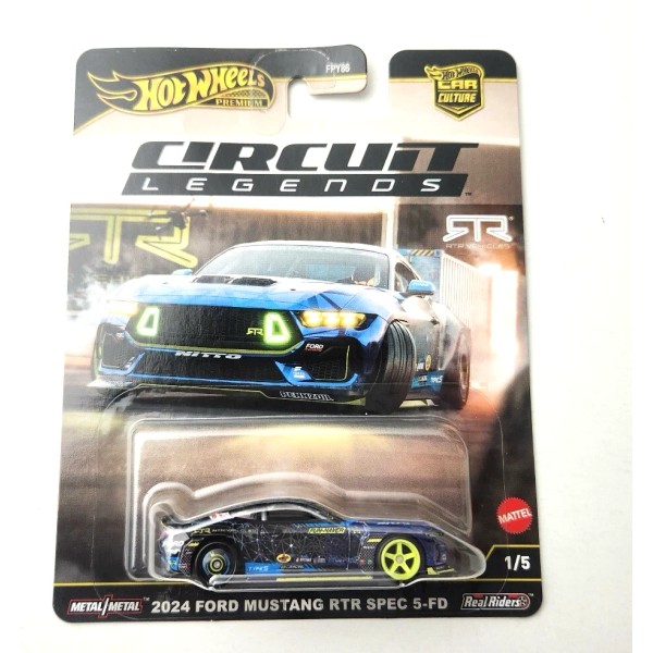 Hot Wheels 2024 Ford Mustang RTR Spec 5-FD Blue JBK48