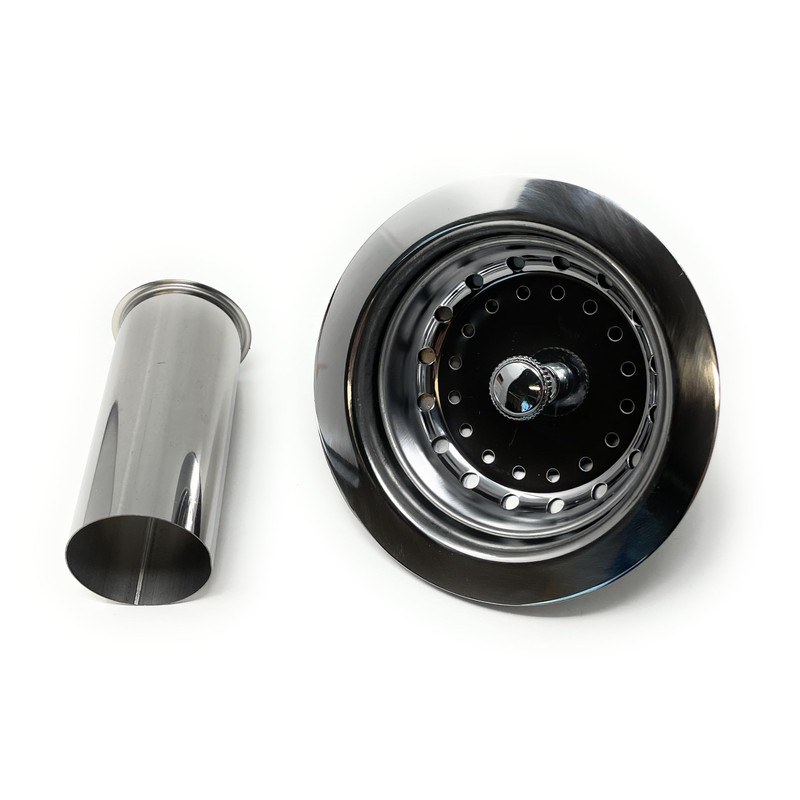 Stainless Steel Kitchen Sink Assembly Kit with Flange and Strainer