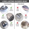 High Pressure Showerhead Brushed Nickel - Best Wall Mount, Bathroom,