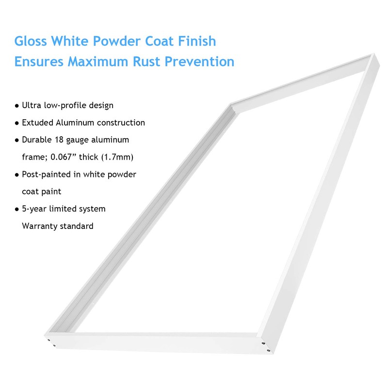 VocgoUU 10 Pack 2x4 Surface Mount Kit Aluminum Frame for