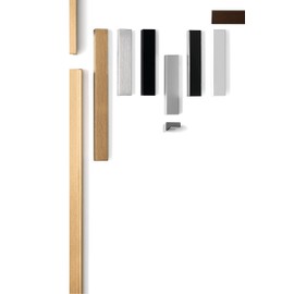 Gedotec Furniture Handles Made of Aluminium, 1 Piece Door Handles for Cupboards - Brushed Brass Including Mounting Material | ANGLE 0077 | LA: 96 mm | Handles for Kitchen Cupboards Cabinet Handles