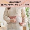 Elecom HCW-BA02BR Waist Warmer, Abdominal Wrap, Neck Warmer, Muffler, 2-Way,