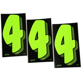 7 1/2 Green Chartreuse Pricing Numbers for Car Dealers 3 Dozen (# 4's)