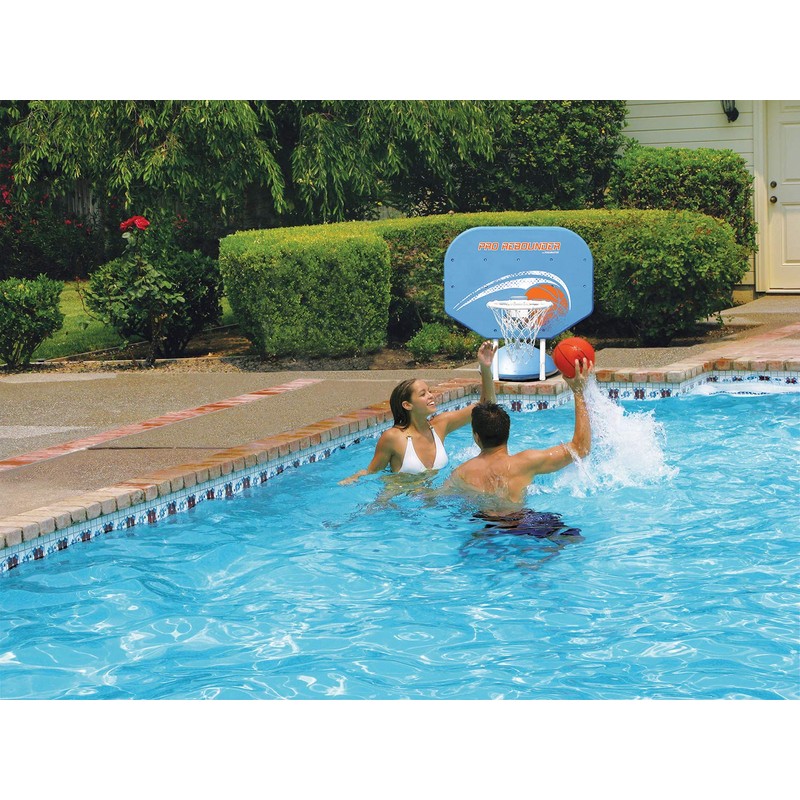 Poolmaster Classic Pro Rebounder Poolside Basketball Hoop Set For Swimming