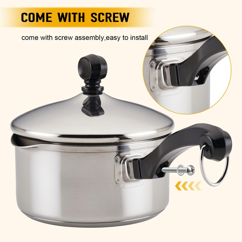 HDWGGD P08-031 Saucepan Handles Replacement for Farberware 1, 1.5, 2