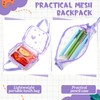 Silkfly 3 Pcs Clear Backpack Transparent PVC Clear Bookbag with