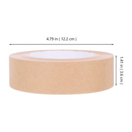 SHINEOFI 1 Roll Watercolor Painting Fixing Tape, Gummed Paper Tape, for Artwork Framing Water Activated Easy Tear Eco-Friendly Crafting 12.20Cm X 12.20Cm X 3.60Cm