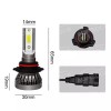 AUIMSOCO 9005 H11 H16 Combo LED Headlight High&Low+Fog Light Bulbs