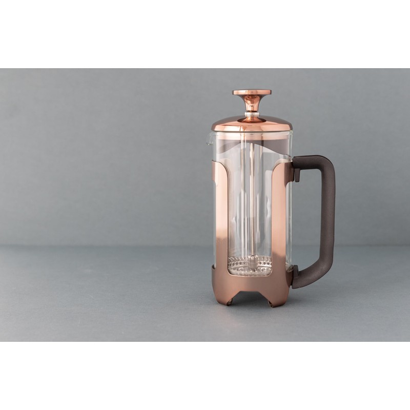 La Cafetière Roma Stainless Steel Cafetière, Three Cup, Copper, Gift