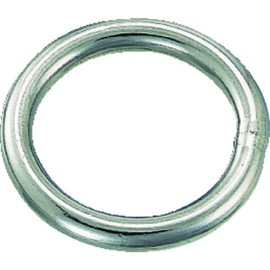 Trusco TMR-5-40 Stainless Steel Round Link, Wire Diameter 0.2 inches (5 mm), Inner Diameter 1.6 inches (40 mm)