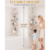 SEIRIONE Rustproof Shower Corner Caddy Organizer for Bathroom, 4 Adjustable