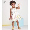 New Look Pattern 6441A Toddlers' Easy Dresses, Top and Cropped