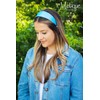 Motique Accessories Light Blue 2 Inch Wide Satin Hard Headband