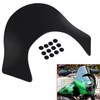 XMMT Black Lip Fairing Windshield Windscreen Shield compatible For Harley