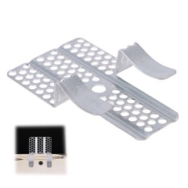 12pcs Drywall Repair Clips, Heavy-Duty Steel Drywall Repair Clips with 24cps Screws Wall Hole Patch Kit for Wood Steel Studs (Sliver)