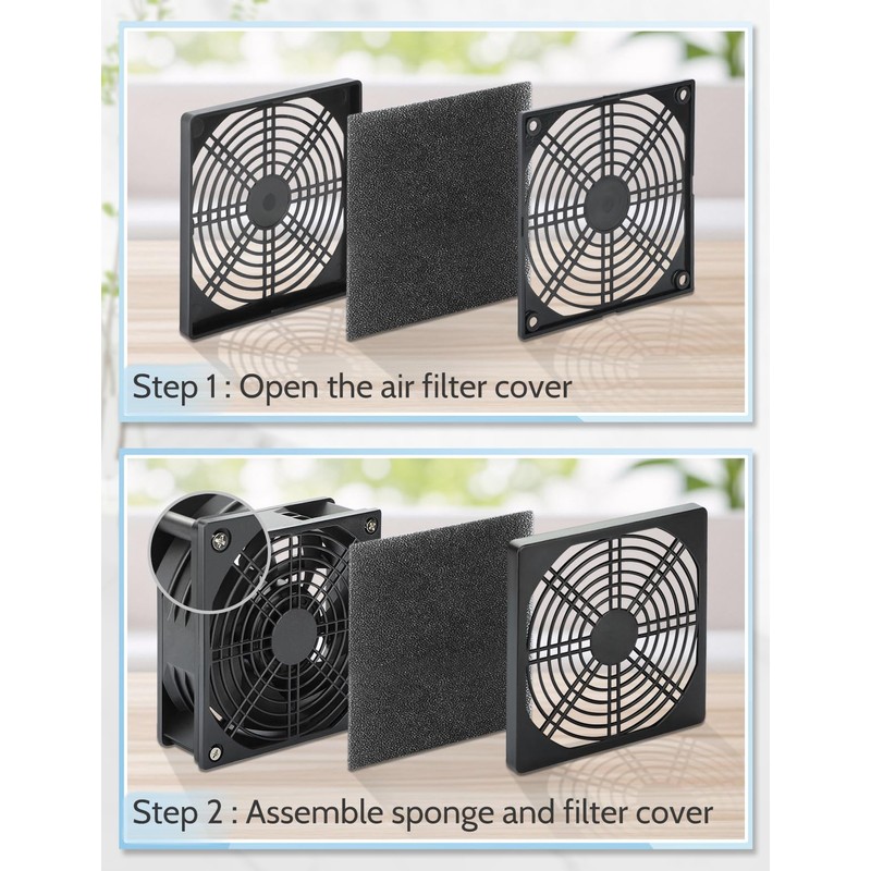 Wathai 120mm x 38mm 4 Inch Small Exhaust Fan 12V