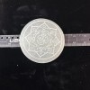 4” Selenite Charging Plate “ohm Blossom “