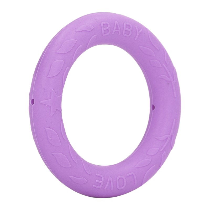 5pcs Baby Soft Silicone Teething Ring Toy Infant Safe Elastic