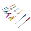 Funny Cat Feather Stick Interactive Thickening Lightweight Cat Feather Toys
