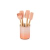 Le Creuset Stoneware & Silicone 5pc. Utensil Crock Set, Peche