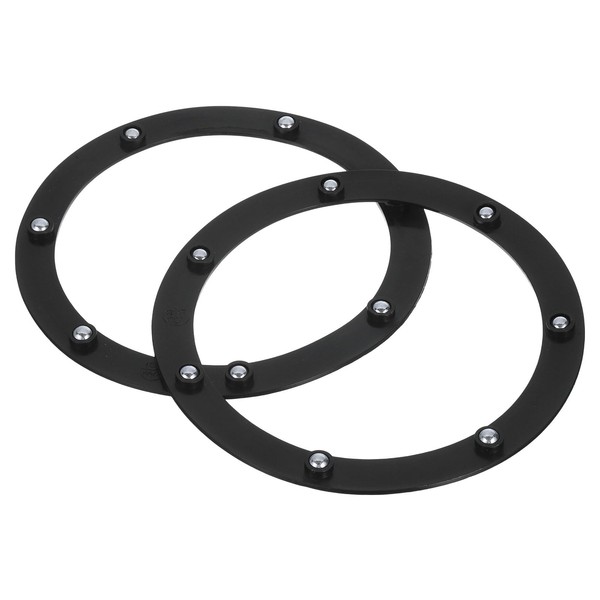 sourcing map 2Pcs 6.5 Inch Rotating Swivel Stand with Steel