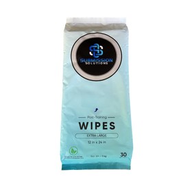 Submission Soltuions Extra Large Body Wipes, 12 x 24 inch, Natural Essential Oils, 30 Count
