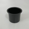 Yuanhe Single Aluminum Jumbo Poker Table Cup Holder in Black