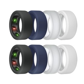 sylacor Ring Cover for Oura Ring Gen 4/ Gen 3, Anti-Scratch Elastic Silicone Oura Ring Case Protector for Men Women Working Out Gym