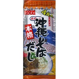 Marutake Okinawa Soba Soup with 4 Servings (Powder 0.4 oz (10 g) x 4 Bags)