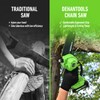 DEHANTOOLS 6 Inch Mini Cordless Chainsaw Brushless Electric Chain Saw