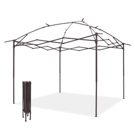COOS BAY 11x11 Replacement Pop up Gazebo Tent Steel Frame Only, Brown