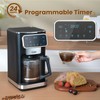 Gevi 12-Cup Programmable Coffee Maker with Touch Screen & Reusable