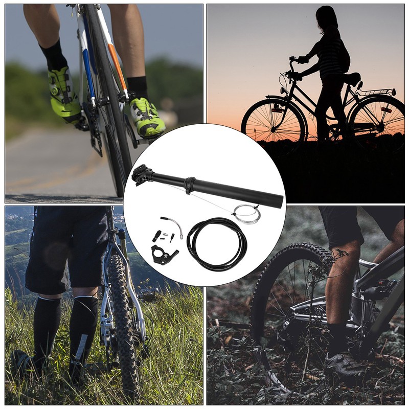 7075 Aluminium Alloy Black Road Bicycle Wire Control Oil Pressure