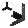 sourcing map 33x33x33mm Metal Box Corner Protectors Edge Guard Black
