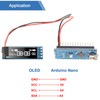 Frienda 5 Pieces I2C Display Module 0.91 Inch I2C OLED