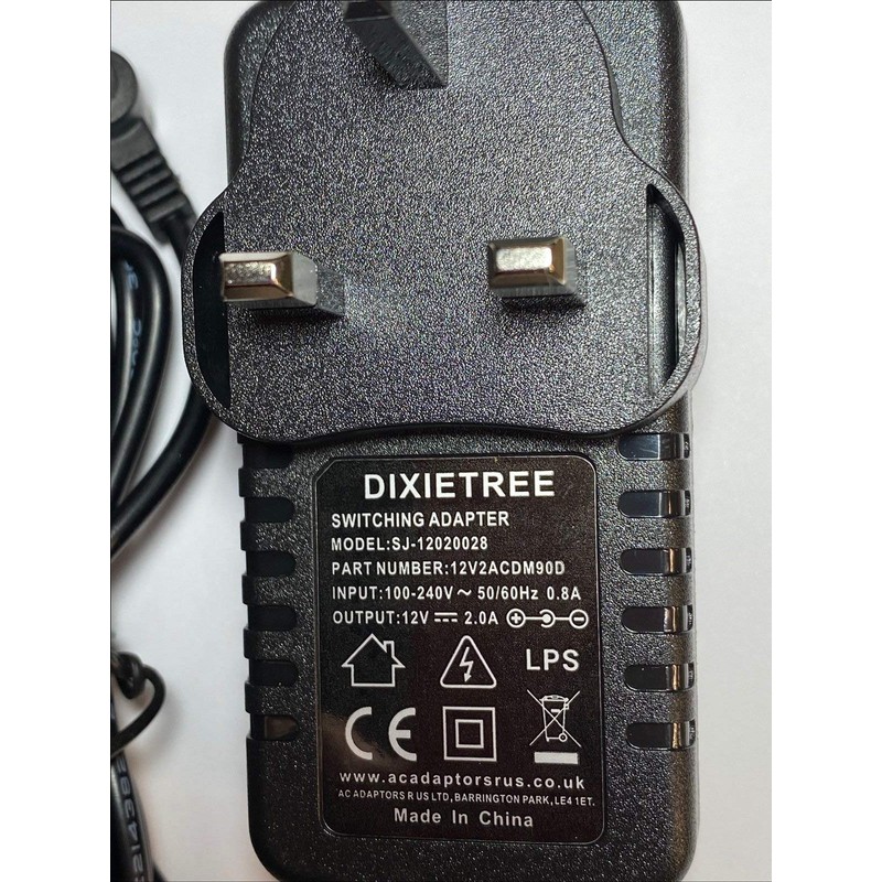 Replacement for Freecom 1TB External Hard Drive Mains 12V AC-DC