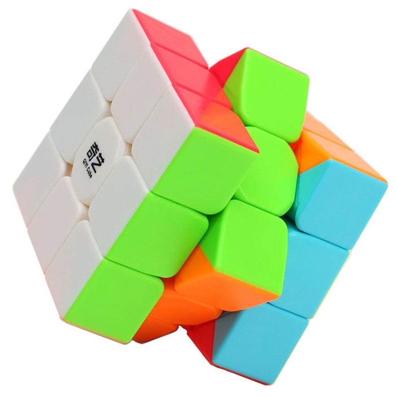 TANCH QIYI Speed Cube 3x3 Stickerless Magic Cube Puzzle Toy