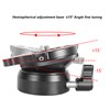 Tripod Head DY‑60N Tripod Leveling Base Leveler Adjusting Plate for