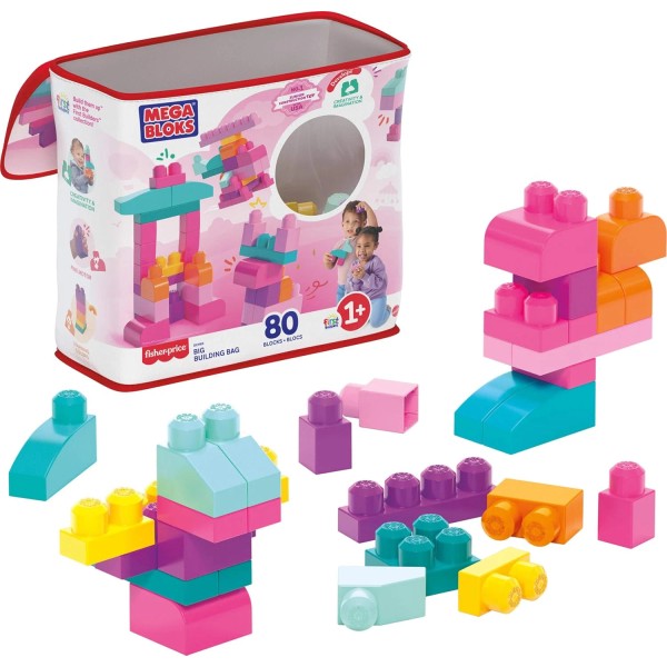 MEGA BLOKS First Builders Toddler Blocks Toys Set, Big Building