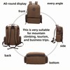 RichMoro Vintage Canvas Backpack Casual Travel Rucksack Fit 15.6 Inch