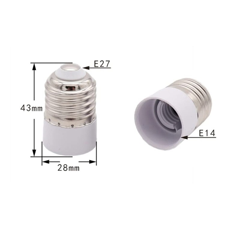 ShuoHui E27 to E14 Lamp Socket Adapter LED Lamp Socket