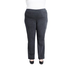 Briggs New York Women's Plus Size Super Stretch Millennium Barely Boot Pull on Pant Heather Grey