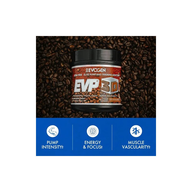 Evogen Evp 3D 40 Servicios Sabor Iced Mocha Coffee
