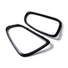 AutoXcessories Pair Glossy Black Tail Light Trim Ring Bezel Brake